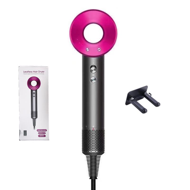 Silent Leafless High-Speed Hair Dryer with Negative Ion Technology - Hot and Cold Wind