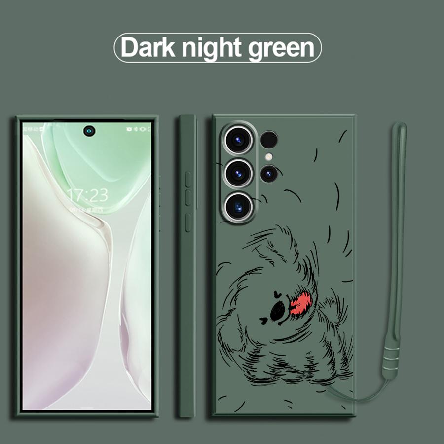 Cartoon Dog Phone Cover Case for Samsung Galaxy S25 S20 FE S25Edge S21 Plus S23 Note 20 10 Ultra S24 Ultra S22