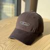 Versatile four-season pure cotton washed water letter embroidery baseball hat curved brim soft top cap sun hat tide