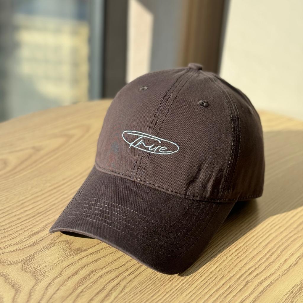 Versatile four-season pure cotton washed water letter embroidery baseball hat curved brim soft top cap sun hat tide