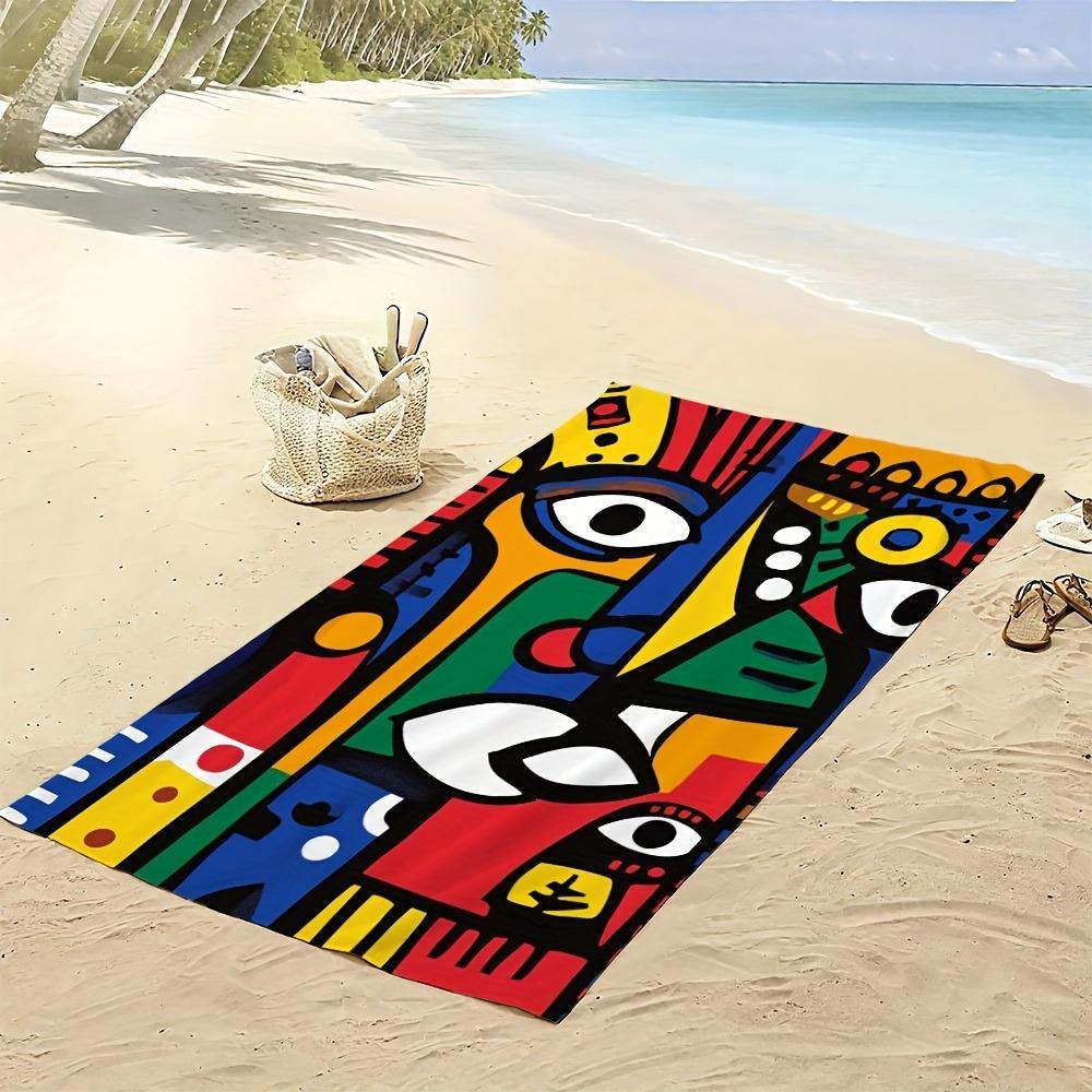 Abstract Boho Print Beach Towel Large Sarong 80x160cm Tribal Art Summer Pool Beach Blanket Gift