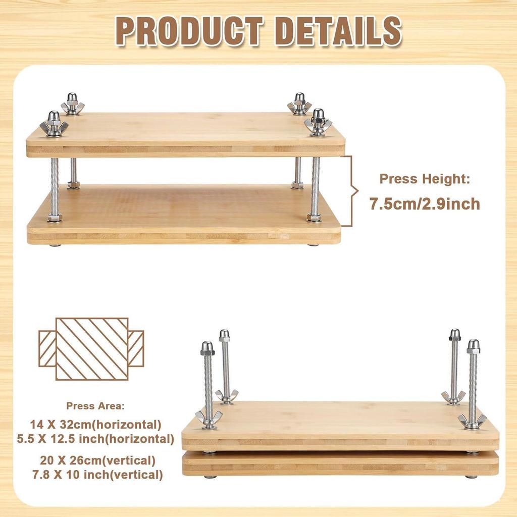 El Yapımı Masif Ahşap Kitap Araçları: Antik Kitap Onarım Klipsleri ve Dikiş Presi