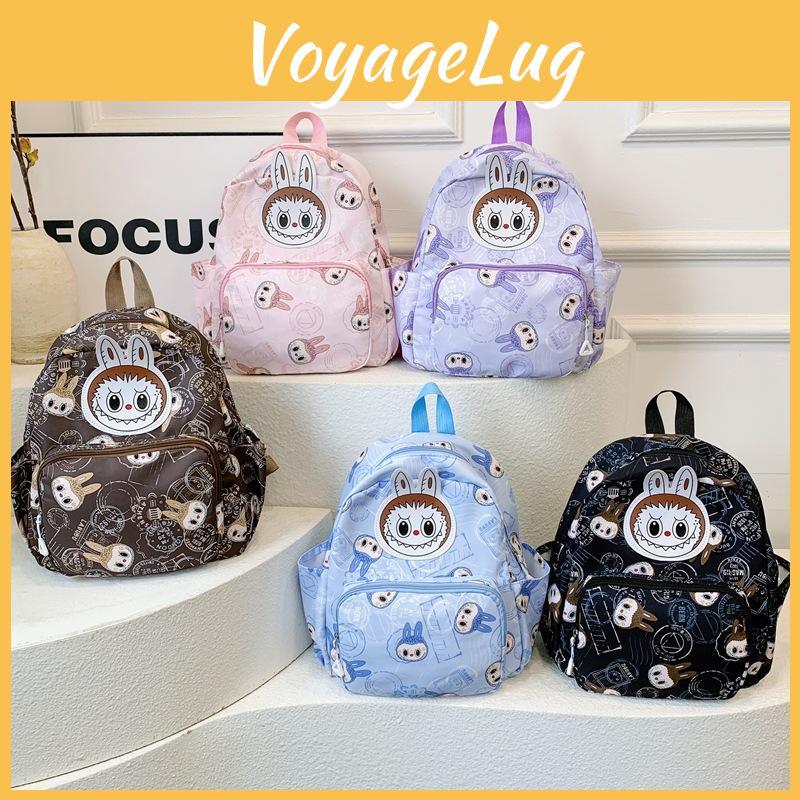 Dual Kids Cartoon Shoulder Backpack Large Capacity Print Students Schoolbag