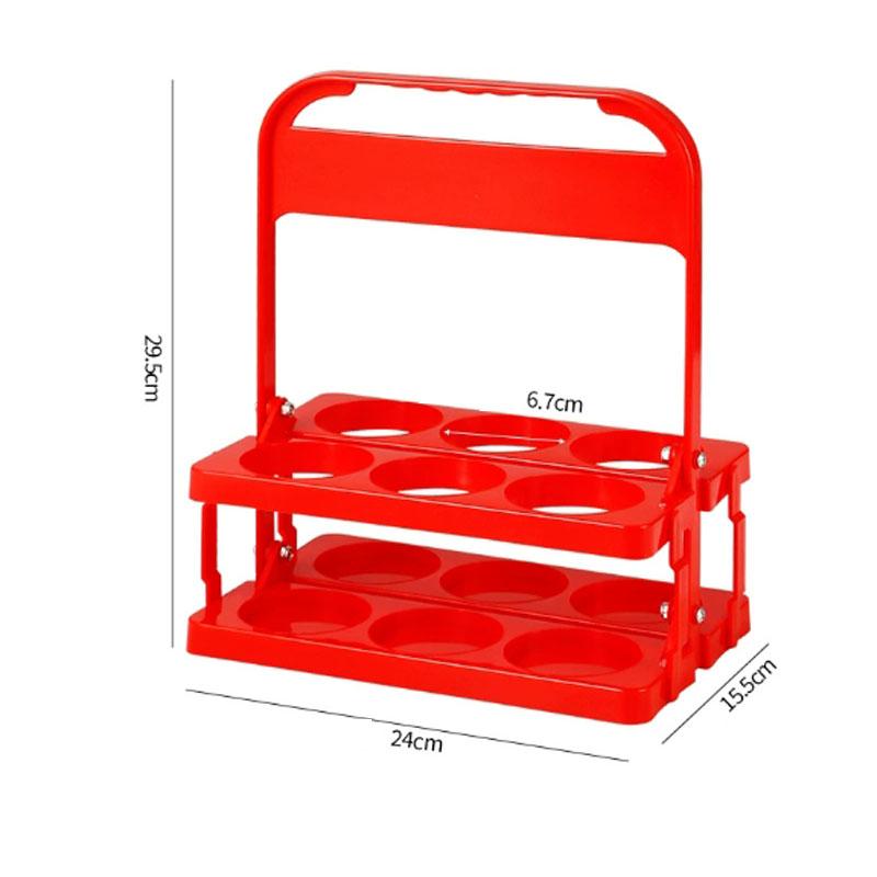 6 Bottles Beer Carrier 6 Bottles Portable Collapsible Beer Carrier Suitable for Coffee, Milk, And Tea Storage, Perfect for Everyday Use And Parties