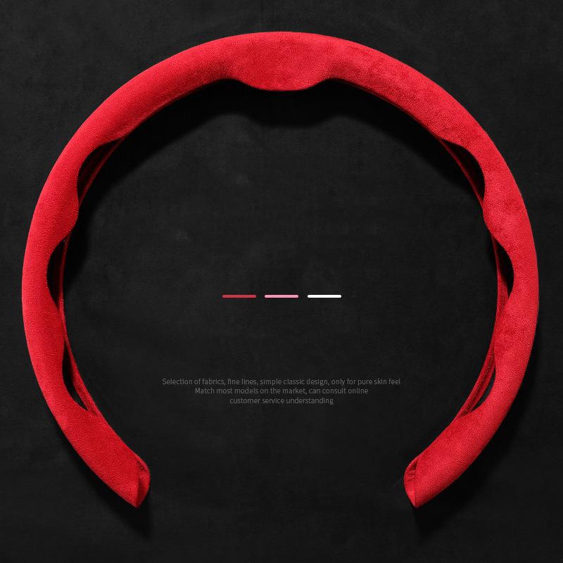 Car Steering Wheel Cover Suede Leather Booster Cover For Honda Accord CRV HRV Civic Fit Jazz Odyssey Car Accessories