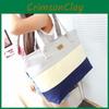 Chic Women Canvas Stripe Handbag With Premium Quality For Summer Essentials