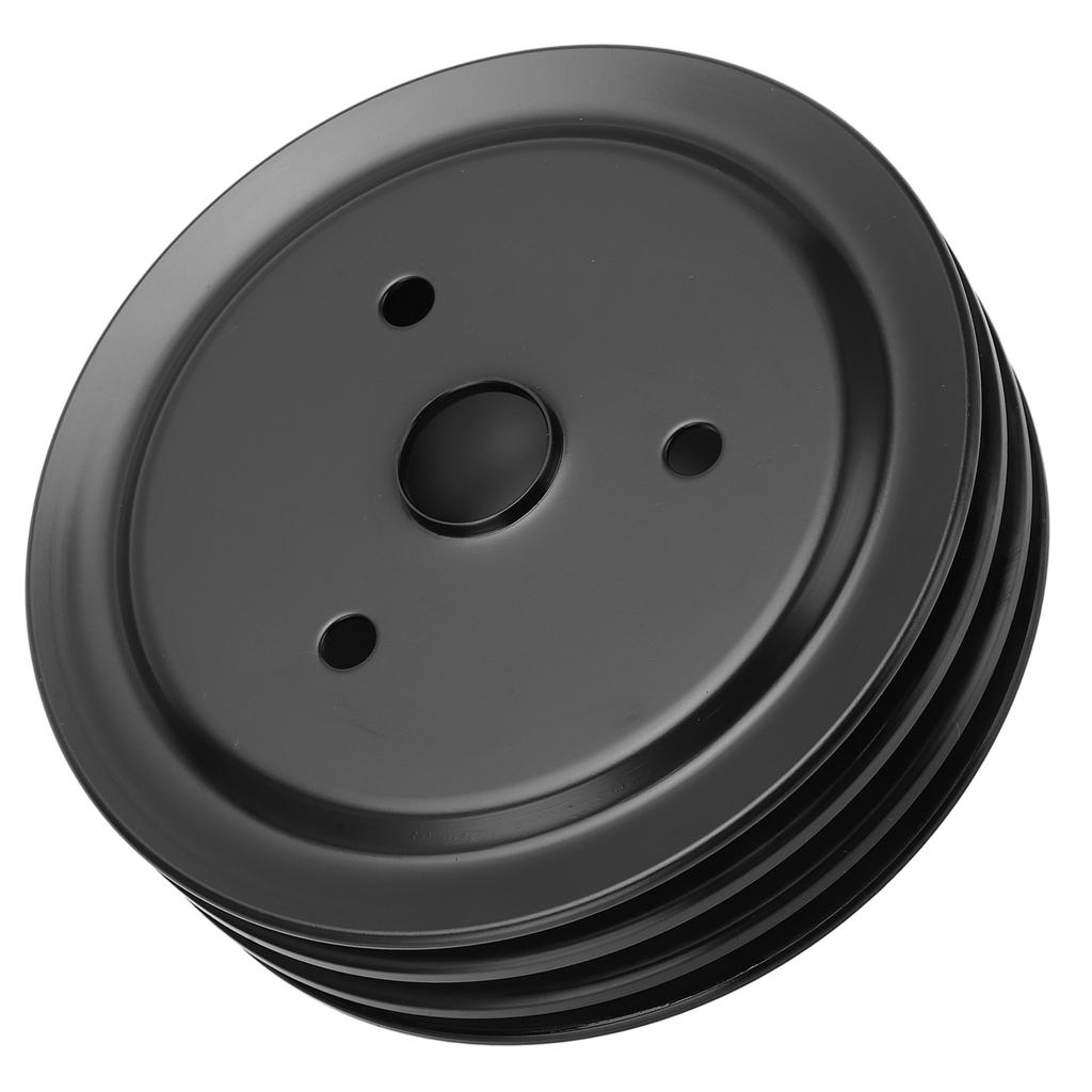 Metal Crankshaft Pulley Short Water Pump Pulley Replacement for Chevy SBC 262 350 400 Engine