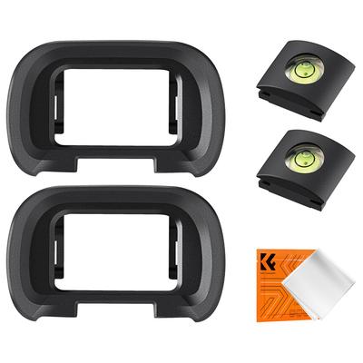 KONZEPT Okularmuschel für Sony Okularmuschel Blitzschuh-Wasserwaagen-Set Kompatibel mit Sony Kameras Objektivschutz Kamerateile Kompatibel Staubdicht Kratzfest