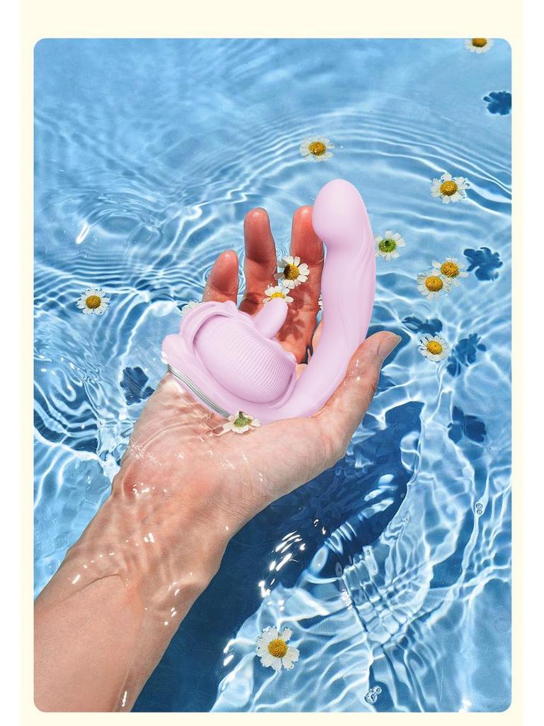 Vibrator Chuchen Aila Încălzit cu Telecomandă și Limbă Telescopică, cu Funcții de Sugere, Vibrații și Masaj