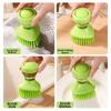 Non-Slip Automatic Liquid Dishwashing Brush Press Cleaner Dish Washing Scrubber  Household