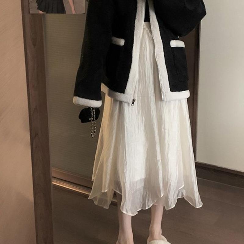 Dammode Irregulär Midikjol i Mesh - Fairycore Flödande Silhuett för Vår/Sommar - Ultramodern Smickrande & Mångsidig