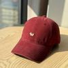 New hat women's square brim letter embroidery soft top baseball cap showing face small peaked cap covering the sun tide
