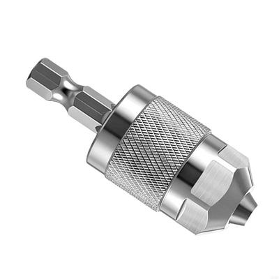   Metal 3 Jaw Chuck Hexagonal Shank Suitable for Pneumatic Drills Craftsmen DIY Applications Quick Tool Less Installation