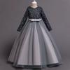 Princess Mesh Dress Girl Christmas Winter Party Clothing Kids Sequin Wedding Dresses Children Spring Autumn Prom Costume