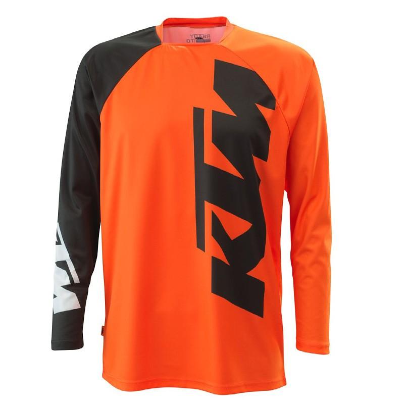 Heren Mountainbike Fietsjersey Lange Mouw Sneldrogend Ademend Trail Rijden Top Buitensporten