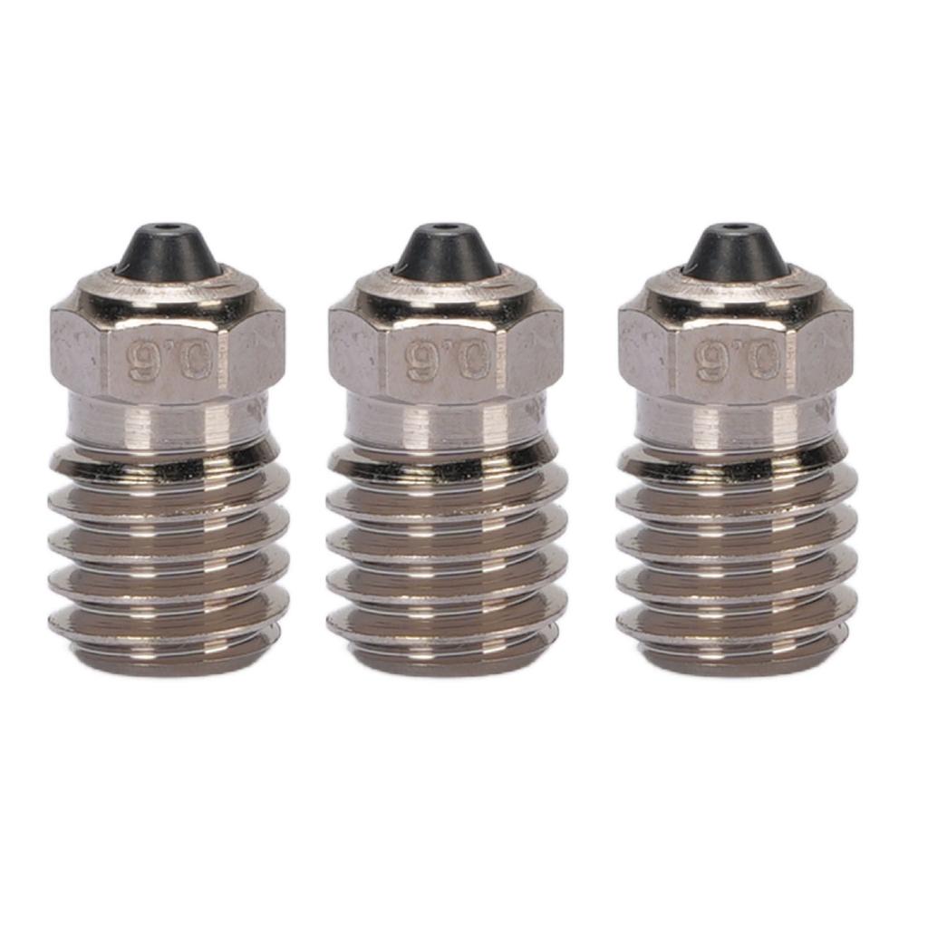 3 Pcs 3D Printer Nozzle Hardened Steel Ni Plating High Temperature Proof Extruder Hotend Nozzle for