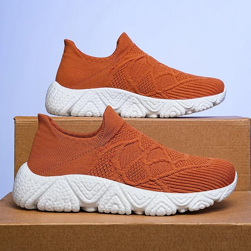 

Breathable Slip on Male Vulcanized Shoes Men Casual Shoes Lightweight Men s Casual Sneakers Soft Anti-slip Flats Outdoor Loafers 39 чорний