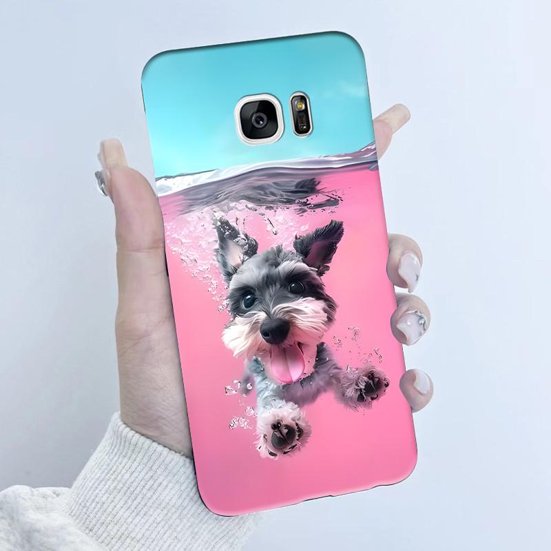 For Samsung Galaxy S7 S7Edge Case Soft TPU Silicone Cover Cute Astronaut Panda Phone Case For Samsung S7 S 7 Edge Coque Funda