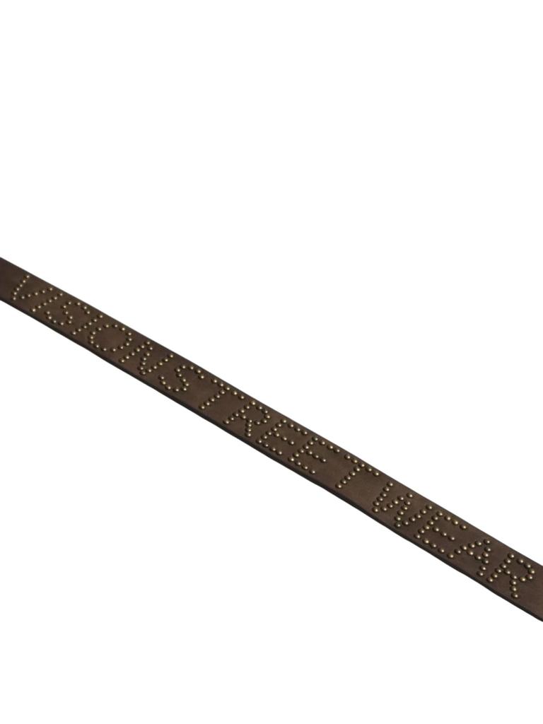 [Vision Streetwear] Studded Belt (Faux Leather)  6105422  Unisex 32 BRW FR