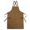 LOWLIU Canvasförkläde för Utomhusaktiviteter, Camping, Arbete och DIY (Brun)