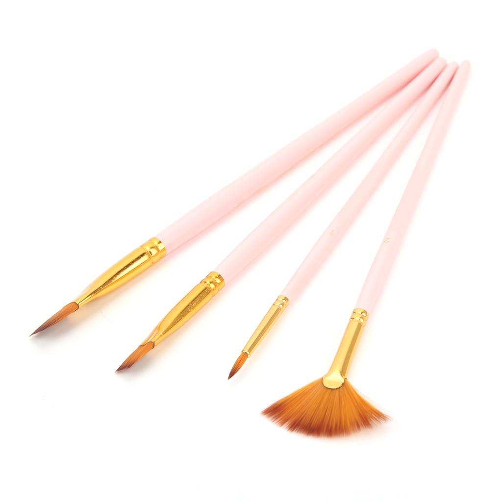 Paint Brush Sets Multimodal Nylon Hair 5 Different Types Oil Paint Brushes for Oil Watercolor Painting Gouaching Gift