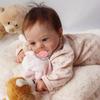 48cm Soft Reborns Toy Baby Dolls 3D Painted Educational Reborns with Blue Eyes