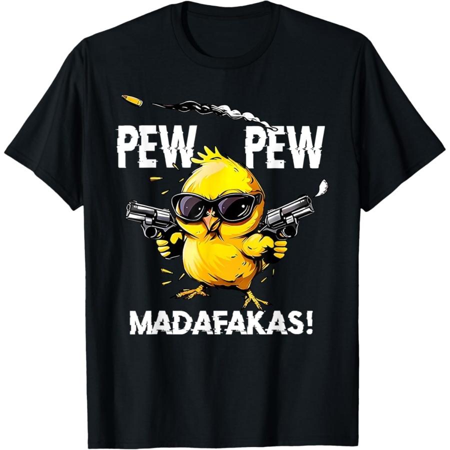 BaruToW Pew Madafakas Pew Funny Chicken Meme T-Shirt XXXXXL разноцветный