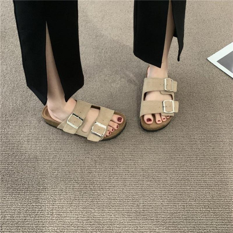 Slippers women's summer outerwear is fashionable, Korean version of versatile, 2025 new summer bow muffin, thick-soled ins cool flip trend