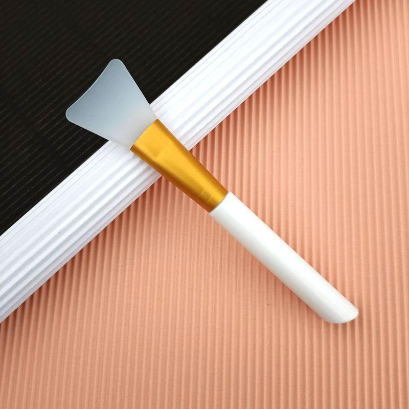 Белый стержень для пудры, мягкая кисть для маски для волос, силиконовая кисть для маски, кисть для макияжа, кисть для красоты, кисть для пленки, аппликатор для маски 1pc белый