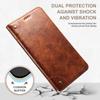 iPhone 16 Pro Max & Samsung S25 Ultra Leather Flip Case with Card Slot and Magnetic Closure