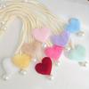 2pcs Curtain Ties Heart-Shaped Design Modern Home Decor Living Room and Bedroom Accessories Soft Texture