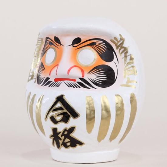 Takasaki Daruma Pass Daruma White 1.5