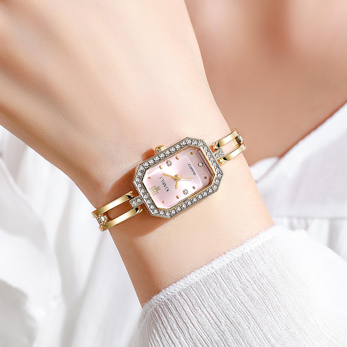 Fashion Bracelet Watch Square Niche Women S Watch Jewelry Bracelet Watch Series Light Luxury High Value Quartz Watch