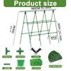 Friendly Durable Plastic Coated Steel Garden Trellis With Net And Ties A Frame Design For Heavy Duty 47x63 Inch
