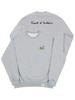GRAVER [Unisex] Human Puppy Walk Back Logo Sweatshirt_Gray