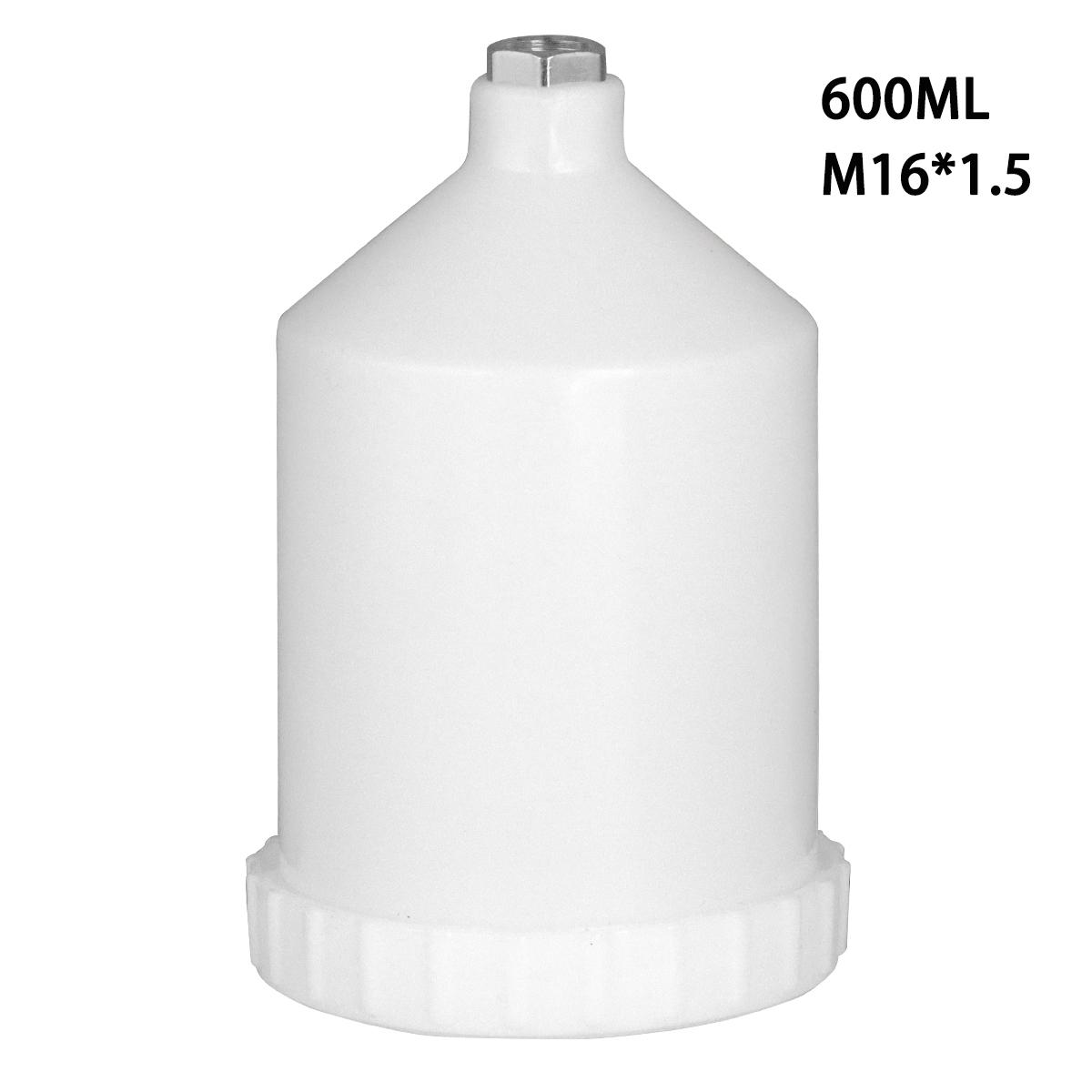 

600ml Plastic Spray Paint Pot Sprayer Cup Air Gravity Feed Fastmover Thread Connector for Spray Gun Tools for G2008/H827/H887