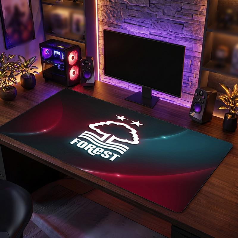 Nottingham Forest Fußball Druck Großes Mauspadd, Anti-Rutsch Erweitertes Gaming Schreibtischmatte für Büro Zuhause
