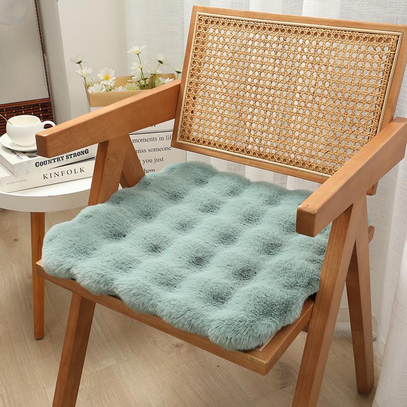 Plyšový bublinkový fleecový polštář na jídelní/kancelářskou židli pro dlouhé sezení