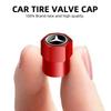 UKY5   Car Tire Valve Stems Cap Knurling Style Tire Valve Cap Tire Wheel Stem Air Valve Cap For Mercedes Benz W211 W204 W210 CLA GLA