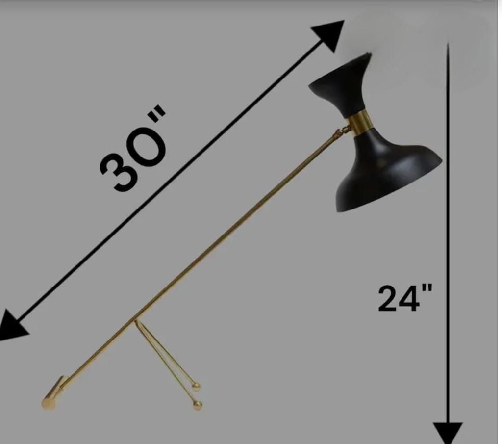 Vintage Stilnovo Desk Lamp Italian Design Table Lamp Moveable Head Modern Reading Light Handmade Office Lamp Gift for Student New Home Gift