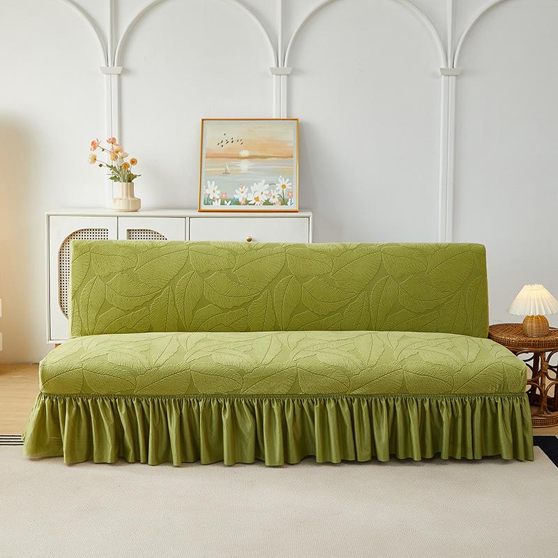 

Armless Futon Carved Sofa Bed Cover Removable Cleaning Furniture Protective Covers Non-Slip Elastic Home Decor Housse Canapé Small-120-150cm