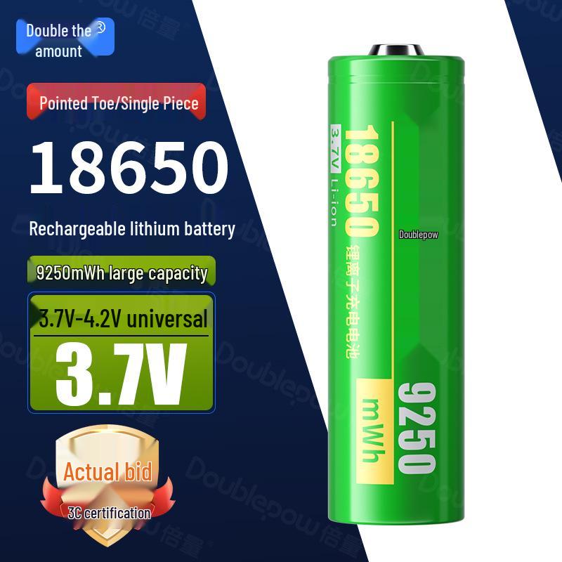 18650 Lithium Battery: High-Capacity Rechargeable Power for Strong Light Flashlights, Small Fans, and Desk Lamps