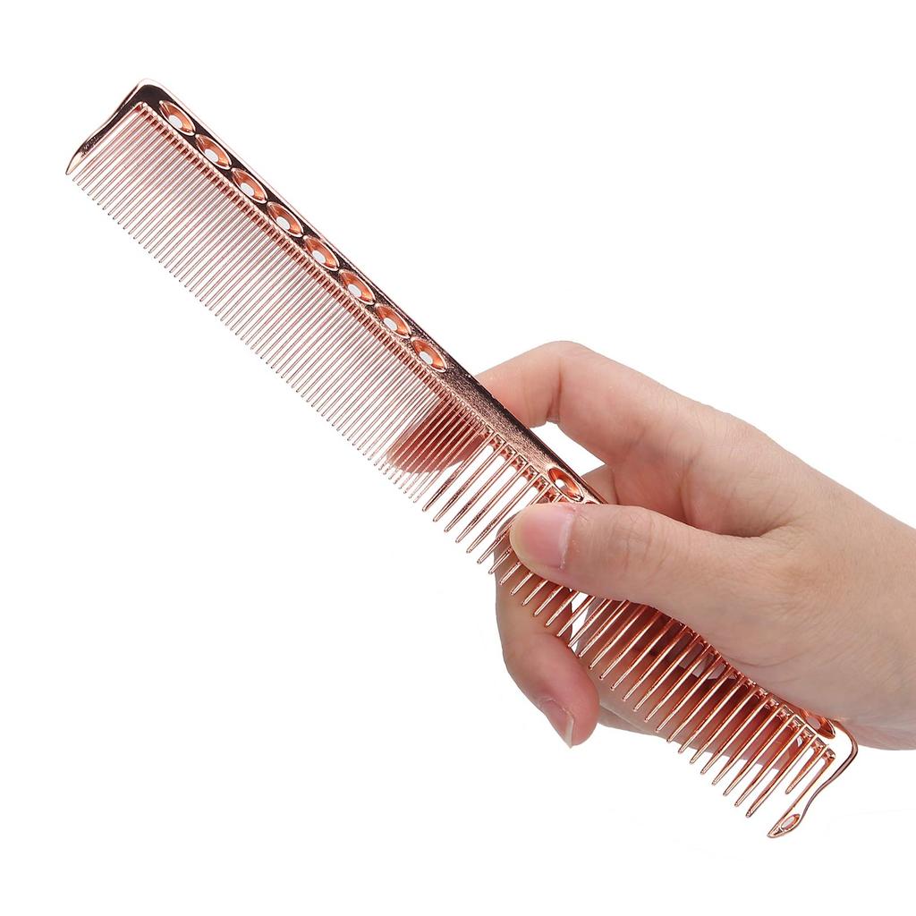 Aluminum Comb Wide Fine Hairdressing Heat Resistant Set, Hairbrush, 3-Piece Set, Anti-Static, Tooth, Tool,