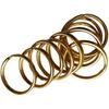 Homyl Brass Split Key Ring Lot Round Hoop Double Loop Key Chain All 8 Sizes - 12mm