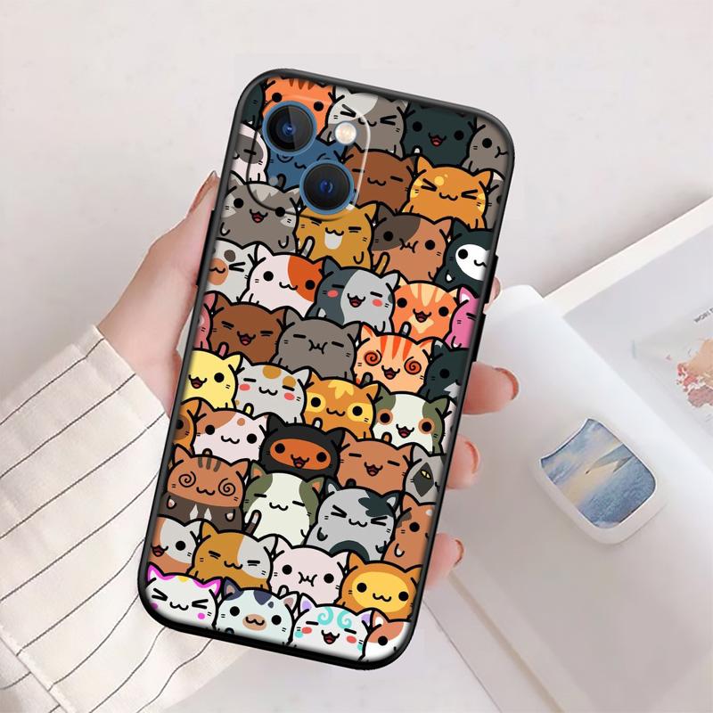 Cat Kitten Meow Shell Phone Case for Samsung Galaxy Note 10 20 S23 S24 S25 Ultra FE Plus Edge Lite A02S A35 A07 A17