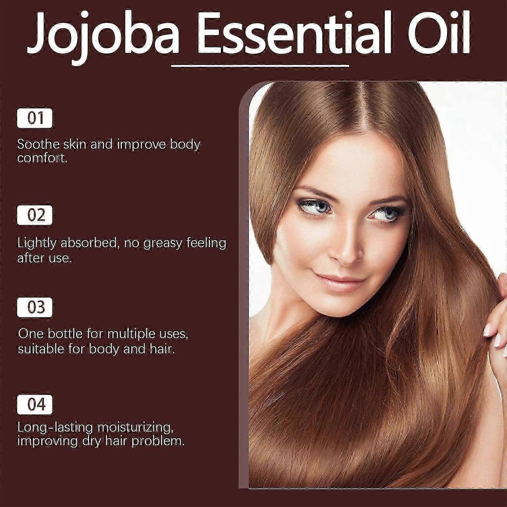 Jojoba Oil Moisturizes And Moisturizes Hair And Facial Body Massage Essentia Oil-lrg