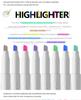 25 Color Highlighter Double Tip Markers Pen Set for Student Hand Account Pen Painting Graffiti School Office Stationery Supplies