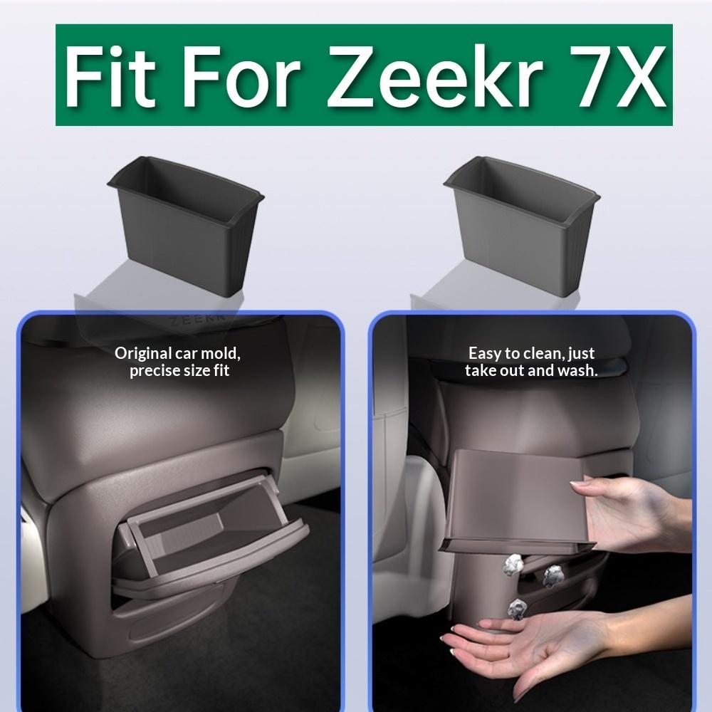 Fit For ZEEKR 7X Cup Holder Wireless Charging Pad Center Console Lower Storage Box Armrest Box Cover Door Organizer