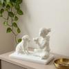 Nordic-Style Girl And Cat Statues 3D Printed Desktop Ornaments  Home Living Room
