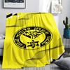 1 Stück Maccabi Netanya FC Aufdruck Flanelldecke Hohe Qualität Warm Bequem Decke für Alle Jahreszeiten Perfekt für Geschenke Heimdekoration